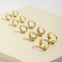 1 Set Ig Style Simple Style Circle Solid Color Ccb Earrings main image 3