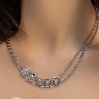 Fashion Heart Shape Butterfly Alloy Pearl Plating Women's Layered Necklaces Pendant Necklace 1 Piece sku image 33