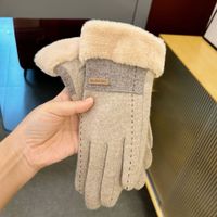 Women's Simple Style Solid Color Velvet Polyester Gloves 1 Pair sku image 5