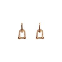 1 Pair Wedding Bridal Shiny Solid Color Inlay Alloy Copper Alloy Artificial Crystal Drop Earrings main image 2