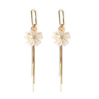 1 Pair Wedding Bridal Shiny Flower Artificial Crystal Alloy Drop Earrings main image 2