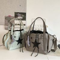 Unisex Preppy Style Classic Style Star Solid Color Nylon Travel Bags main image 4