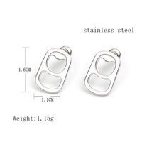 1 Pair Fashion Plating 304 Stainless Steel 18K Gold Plated Ear Studs main image 8