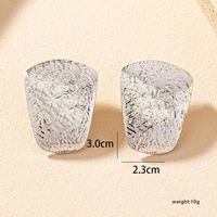 Wholesale Jewelry Simple Style Classic Style Square Alloy 14k Gold Plated Plating Ear Studs sku image 2