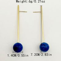 1 Pair Classic Style Geometric Plating 304 Stainless Steel Glass Stone 14K Gold Plated Drop Earrings main image 7