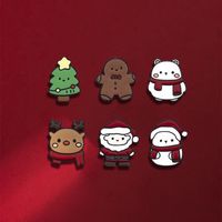 Cute Cartoon Christmas Tree Metal Enamel Women's Brooches main image 1