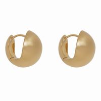 1 Pair Elegant Korean Style Solid Color Sterling Silver White Gold Plated Gold Plated Earrings main image 7