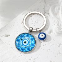 Simple Style Classic Style Devil's Eye Glass Keychain main image 2
