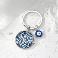 Simple Style Classic Style Devil's Eye Glass Keychain main image 3