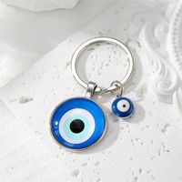 Simple Style Classic Style Devil's Eye Glass Keychain main image 5