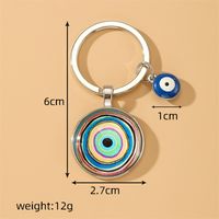 Simple Style Classic Style Devil's Eye Glass Keychain main image 6