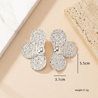 1 Paire Rétro Fleur Placage Alliage Boucles D'oreilles sku image 2