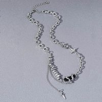 Strassenmode Toller Stil Geometrisch Stern Zinklegierung Überzug Inlay Strasssteine Unisex Halskette main image 1