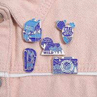 Cartoon Style Cowboy Style Cactus Letter Alloy Stamping Stoving Varnish Plating Unisex Brooches main image 5