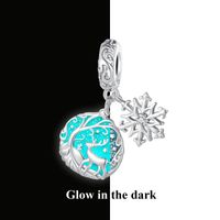 Casual Snowflake Elk Sterling Silver Inlay Zircon Jewelry Accessories main image 2