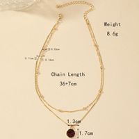 Basic Simple Style Commute Solid Color Alloy Plating 14k Gold Plated Women's Pendant Necklace main image 10