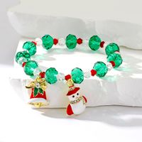 Elegant Christmas Streetwear Snowman Artificial Crystal Wholesale Bracelets main image 1
