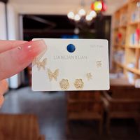 Fashion Geometric Moon Copper Artificial Pearls Zircon Ear Studs In Bulk sku image 11