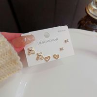 Fashion Geometric Moon Copper Artificial Pearls Zircon Ear Studs In Bulk sku image 25