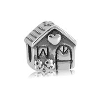 A Pack Of 3 Simple Style Animal Angel House Stainless Steel Polishing Beads Jewelry Accessories main image 5