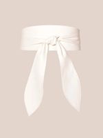 Elegant Basic Solid Color Bow Knot Pu Leather Women's Corset Belts sku image 2