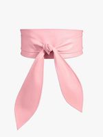 Elegant Basic Solid Color Bow Knot Pu Leather Women's Corset Belts sku image 1
