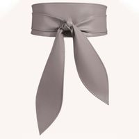 Elegant Basic Solid Color Bow Knot Pu Leather Women's Corset Belts main image 3