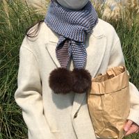 Women's Elegant Modern Style Solid Color Knit Scarf main image 3