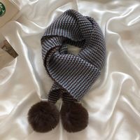 Women's Elegant Modern Style Solid Color Knit Scarf sku image 1