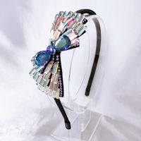 Elegant Luxurious Bow Knot Artificial Crystal Hair Band main image 2