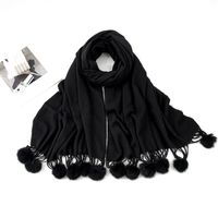 Women's Casual Simple Style Solid Color Imitation Cashmere Scarf main image 4