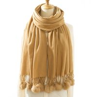 Women's Casual Simple Style Solid Color Imitation Cashmere Scarf main image 5