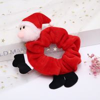 Glam Christmas Modern Style Christmas Hat Santa Claus Cloth Hair Tie sku image 2