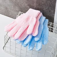 Vacation Solid Color Nylon Bath Gloves main image 4