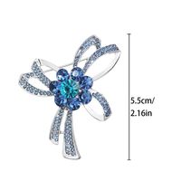 Elegant Lady Bow Knot Alloy Plating Inlay Artificial Crystal Women's Brooches main image 3