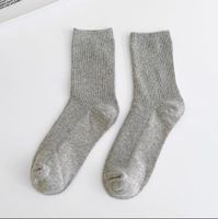 Unisexe Style Simple Couleur Unie Coton Crew Socks Une Paire sku image 7