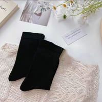 Unisex Simple Style Solid Color Cotton Crew Socks A Pair sku image 13