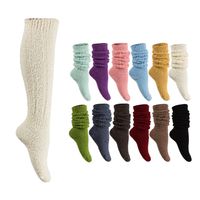 Women's Simple Style Solid Color Polyester Crew Socks A Pair main image 6