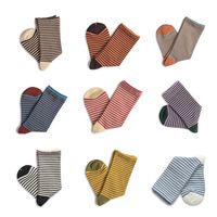 Women's Simple Style Color Block Stripe Cotton Crew Socks A Pair main image 4