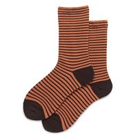Frau Einfacher Stil Farbblock Streifen Baumwolle Crew Socken Ein Paar sku image 8
