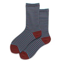 Frau Einfacher Stil Farbblock Streifen Baumwolle Crew Socken Ein Paar sku image 7