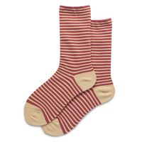 Frau Einfacher Stil Farbblock Streifen Baumwolle Crew Socken Ein Paar sku image 5
