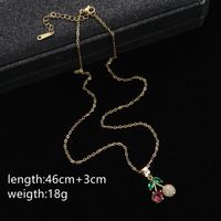 Wholesale Simple Style Cherry Stainless Steel Titanium Steel Pendant Necklace main image 2