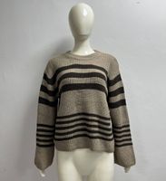 Women's Sweater Long Sleeve Sweaters & Cardigans Casual Simple Style Stripe sku image 1