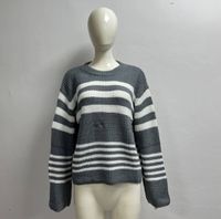 Women's Sweater Long Sleeve Sweaters & Cardigans Casual Simple Style Stripe sku image 7