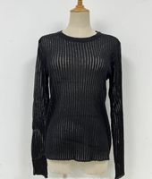 Women's Knitwear Long Sleeve Sweaters & Cardigans Simple Style Stripe Solid Color sku image 4
