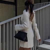 Women's Long Sleeve Sweaters & Cardigans Streetwear Solid Color main image 5