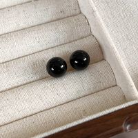 1 Pair Casual Elegant Simple Style Solid Color Arylic Ear Studs main image 6