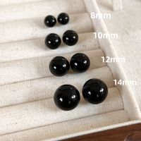 1 Pair Casual Elegant Simple Style Solid Color Arylic Ear Studs main image 2