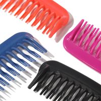 Basic Solid Color Plastic Hair Combs main image 5